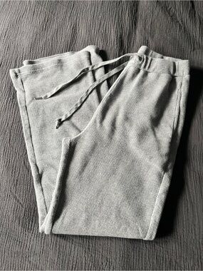 Light Gray Comfrt Waffle Pants